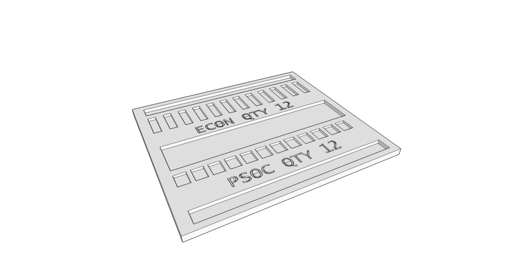 SketchUp Model of the Part Tray